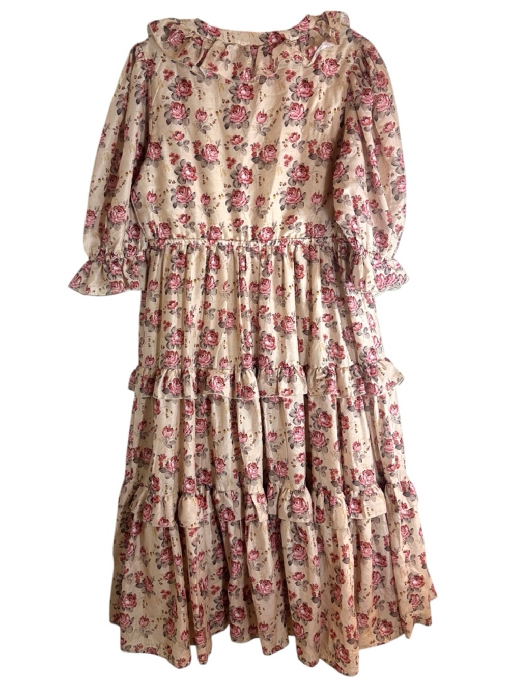 Jessakae Floral Ruffle Maxi Rosalie Dress Size XL - Picture 2 of 11